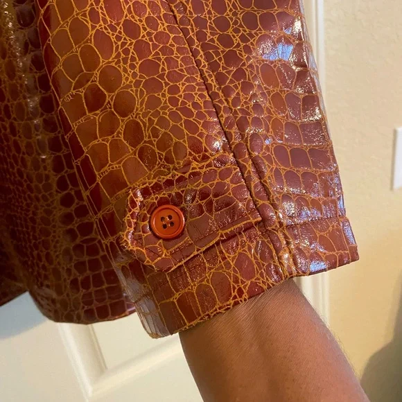 Nasty Gal light weight Cognac color jacket with tons of details - Picture 4 of 4